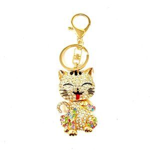 🆕💖NEW REALEASE Mul;ti Colour Kitty Handbag Charm